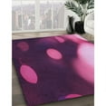 thumbnail image 3 of Ahgly Company Machine Washable Indoor Square Transitional Orchid Purple Area Rugs, 7' Square, 3 of 7