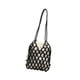 thumbnail image 5 of Bolso bandolera de cuentas, ligero, moderno y portátil, ideal para vacaciones. Bolso tote único, tejido a mano. Negro, 5 of 9