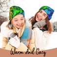 thumbnail image 4 of Kdxio Multicolored Butterflies Winter Beanie for Men Women Beanie Knit Hat Cuffed Cap Beanie Knit Chunky Snow Cap, 4 of 6