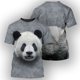 thumbnail image 3 of Camiseta divertida con estampado 3D de oso lindo para hombre, camisetas de manga corta con cuello redondo, ropa de calle de gran tamaño, camisetas casuales para hombre y niño, 3 of 5