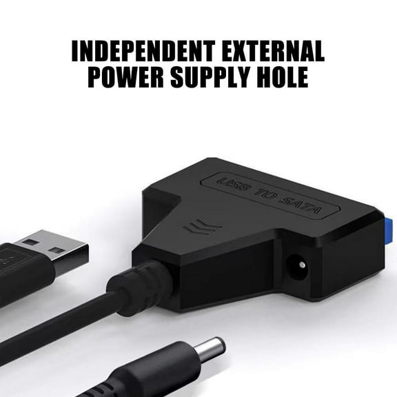 FurNest USB 3.0 to SATA 2.5 External Hard Disk Drive Adapter CableLead Power Conv