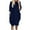 Dark Blue, variant on Women Summer Casual Dress Crew Neck Short Sleeve Babydoll Knee Length Midi Dresses Short Sleeve Tunic Shirt Dress Casual Loose Midi Dresses