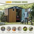 thumbnail image 5 of 6x8 FT Outdoor Steel Storage with Clear Window,Compact Metal Tool Shed,Lockable, 5 of 27