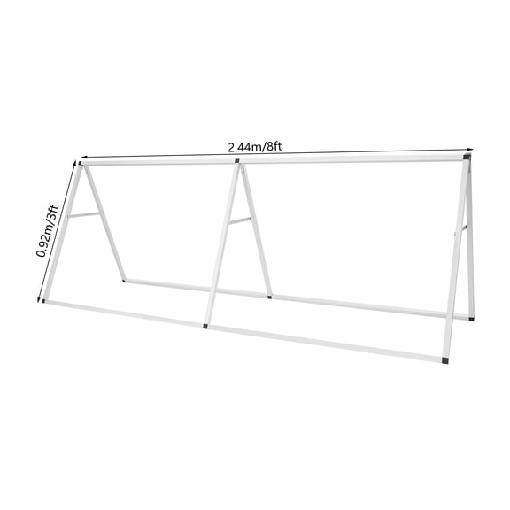 Double Sided A-Frame Poster Display Stand Horizontal Floor Standing Banner Stand