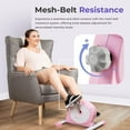 thumbnail image 2 of Sunny Health & Fitness (Pink) Under Desk Smart Mini Pedal Exerciser, Dual Function Exercise Cycle Bike with Low Profile Design - P2330, 2 of 6