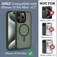 thumbnail image 2 of TwinTech UV-Resistant Cell Phone Case for iPhone 15 Pro Max Dark Green, 2 of 7