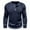 Dark Blue, variant on Diufon Mens Long Sleeve Tee Shirts Casual Button Down V Neck Basic Shirts Lightweight Cotton Soft T-Shirts