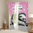 thumbnail image 3 of jejeloiu Kawaii Sloth Lovers Blackout Curtains Set of 2 (52x84 Each),Zoo Animal Window Curtains,Pink Gray White Curtains and Drapes For Girls,Ultra Soft Home Decor, 3 of 6
