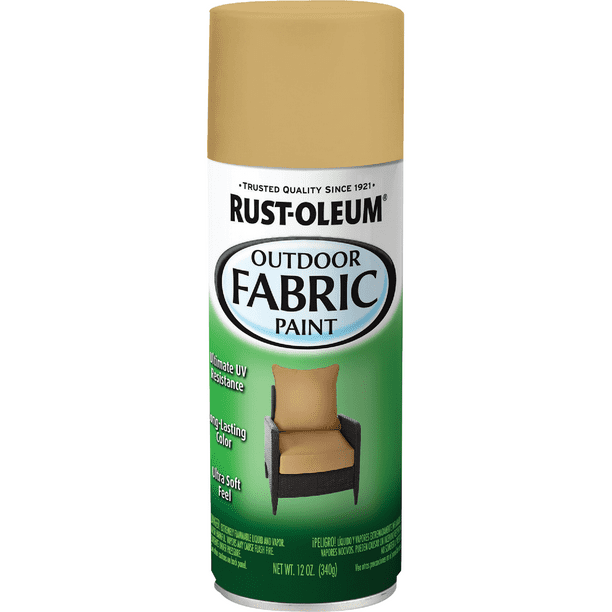 RustOleum 358834 Specialty Outdoor Fabric Paint, 12 oz, Khaki