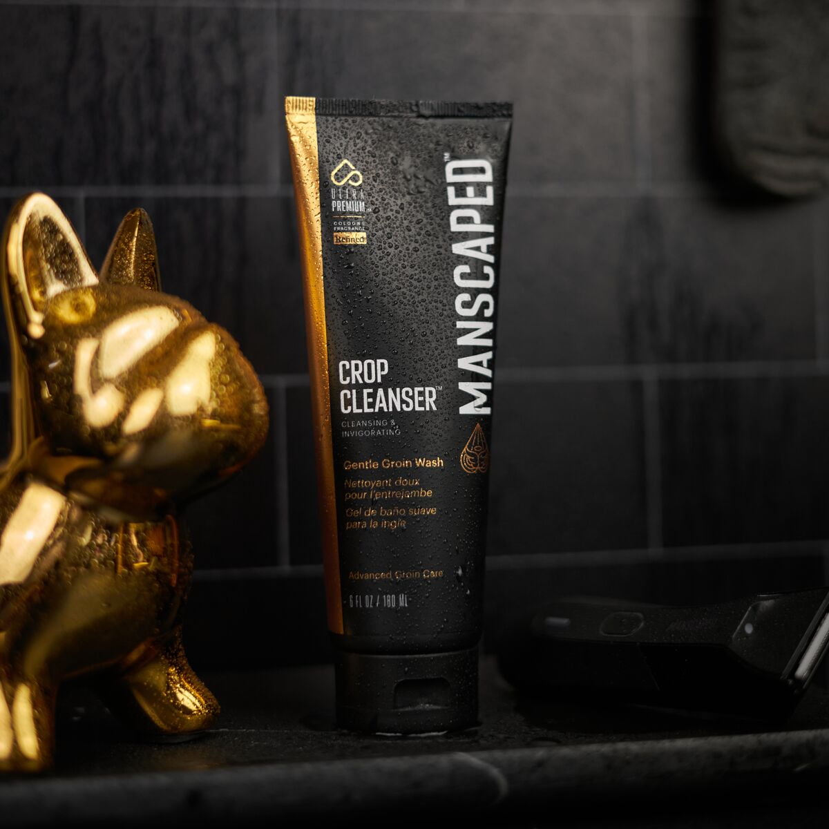 MANSCAPED® Crop Cleanser® Groin Wash, Men’s Invigorating Formula Infused with Vitamin E and Aloe, 6 oz