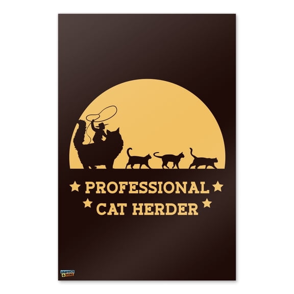 Professional Cat Herder Funny Home Business Office Sign