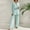Blue, variant on ZZwxWA Womens 2 Piece Pajamas Sleepwear Soft Button Down Shirt Loungewear Long Sleeve Pjs Set