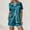 Sky Blue, variant on ZZwxWA Satin Slik Pajamas Sets for Women Wave Trim Button Down Sleepwear Loose Shorts Summer Smooth 2 Piece Loungewear