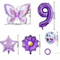 thumbnail image 2 of Juego de Globos de Cumpleaños JNNIMTRDAE Número 9 Morado, 2 of 5