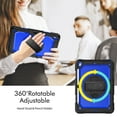 thumbnail image 2 of XYX For iPad 9th/8th/7th Generation 10.2 inch Case, 360 Rotating Shockproof Cover with Stand, Screen Protector, Shoulder Strap, Dark Blue PC, 2 of 7