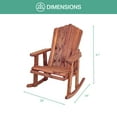 thumbnail image 3 of American Furniture Classics Model MM103 23" CEDAR ADIRONDACK Rocking Chair, 3 of 5