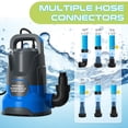 thumbnail image 4 of Bomba de agua PANRANO 1.1HP sumergible 4700GPH portátil, 4 of 6