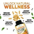 thumbnail image 4 of Turmeric Curcumin Supplement 2600mg - 95% Curcuminoids with Organic Turmeric & BioPerine Black Pepper Extract for Best Absorption, Natural Vegan Joint Support, Non-GMO, Bottled in USA - 180 Capsules, 4 of 10