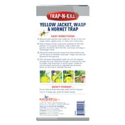 Enoz Trap-N-Kill Outdoor Yellow Jacket, Hornet, and Wasp Trap with Bait, 3 Pack