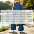 thumbnail image 3 of MMJ Cargo Pants for Women Flare Leg High Waist Fleece Lined with Pockets Stretch Casual Trousers Full Length Comfortable Warm Outdoor Hiking Travel, 3 of 8
