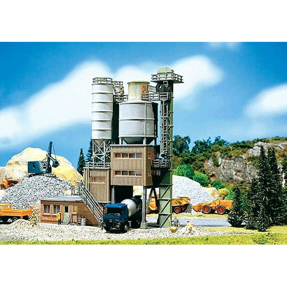 Faller HO Scale Building/Structure Kit Cement Works/Gravel/Mixing Plant