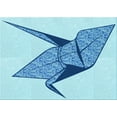 thumbnail image 1 of Ahgly Company Machine Washable Indoor Rectangle Transitional Blue Area Rugs, 7' x 9', 1 of 7