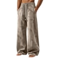 thumbnail image 5 of Vetsdori Quick Dry Pants for Men Open Bottom Athletic Pockets Trendy Sport Pantalones Wide Leg Elastic Waist Ice Silk Mens Track Pants, 5 of 9