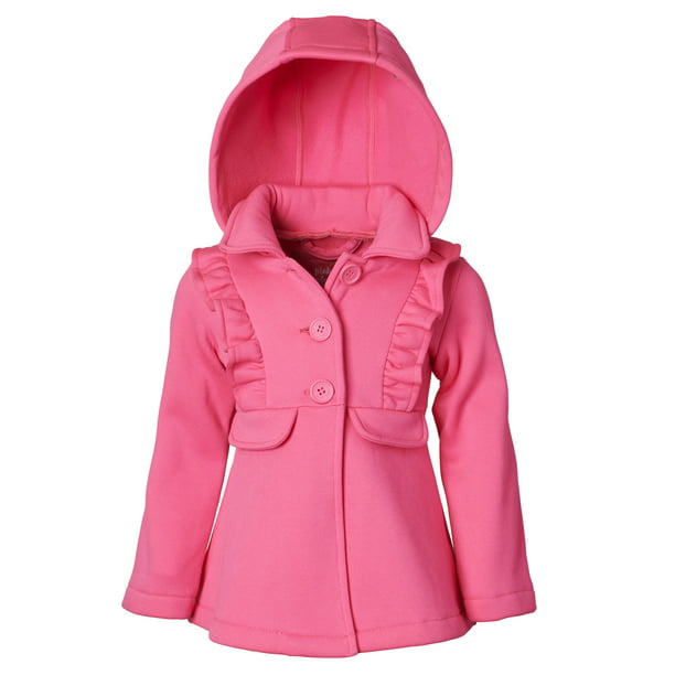 Pink Platinum - Pink Platinum Baby Toddler Girl Fleece Ruffle Jacket ...