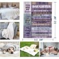 thumbnail image 6 of Daughter Gift from Mom Blanket - Daughter Gifts from Dad 60"x 50" - Gifts for Daughters - Daughter Gift from Mother Father - Gifts for Grown Daughter - Dauhter Birthday Graduation Gift Ideas, 6 of 6