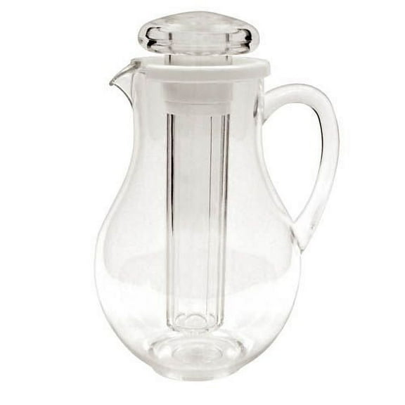Winco WPIT-19 2 QT Water Pitcher with Ice Core