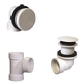thumbnail image 1 of Illusionary Overflow Schedule 40 PVC Plumbers Pack with Tip-Toe Bath Drain in Powder Coated White, 1 of 1