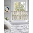 thumbnail image 3 of Green Pink Weeping Eucalyptus 2 Panel Kitchen Curtains for Small Windows, Spring Summer Farmhouse Leaves Bathroom Tier Curtain, Short Window Treatment for Bedroom/Living Room 55"x24", 3 of 6