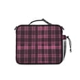 thumbnail image 3 of Pink and Black Checkered Pattern Insulated Lunch Bag with Shoulder Strap and Bottle Holder,Bento School Lunch Bag Box,11x9.5x3.5 Inches, 3 of 5