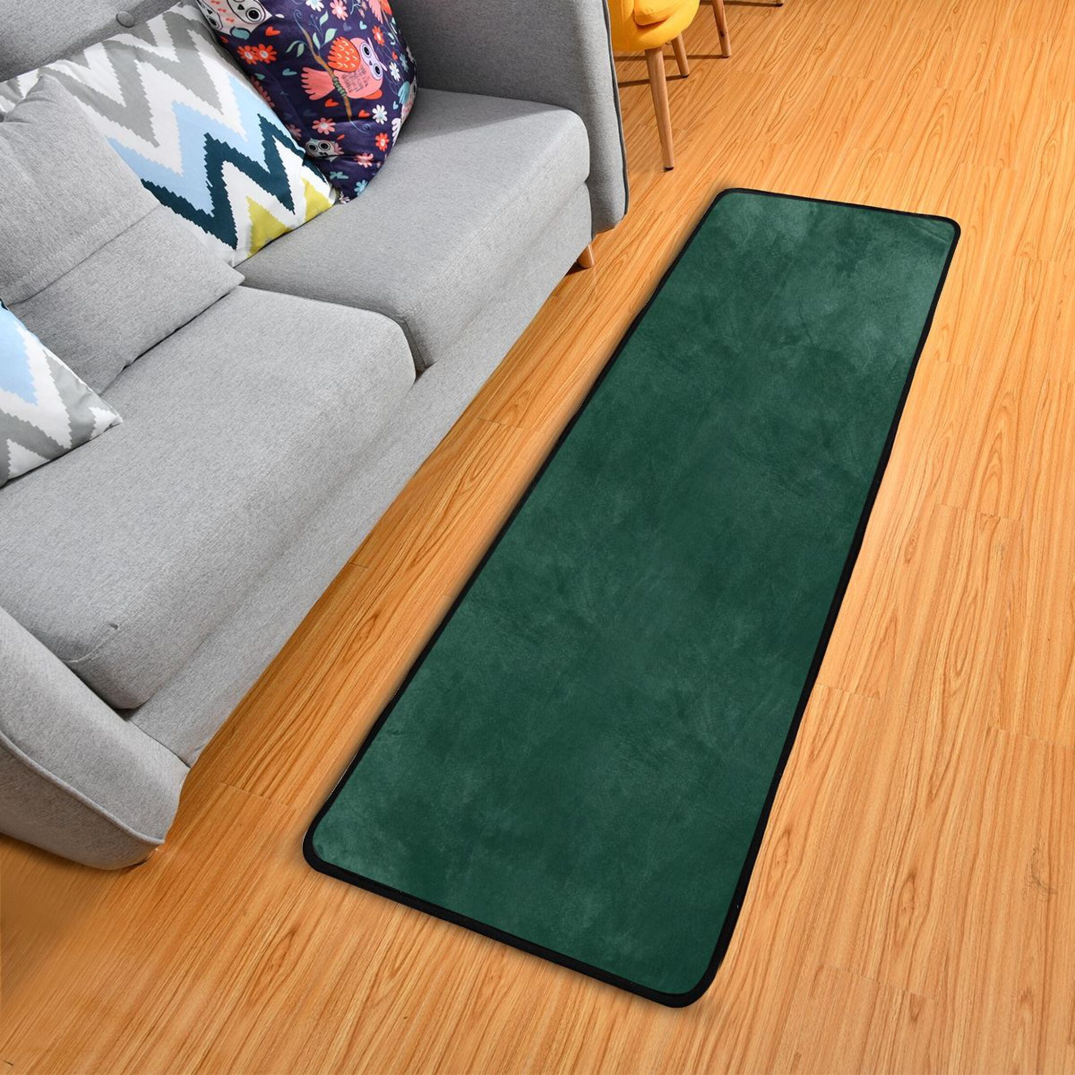 Ryvnso Dark Green Paint Hallway Runner Rugs Floor Carpet Non Slip Entryway Mat 2' x 6'