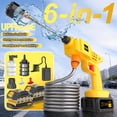 thumbnail image 2 of 21V Cordless High-Pressure Cleaning Machine with Multifunction Hose Nozzle, Portable Electric Washer for Cars & Outdoor Use, 2 of 9