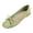 Green, variant on Abomasnow Womens Flock Bow Decor Square Toe Slip‑On Ballet Flat Shoes Casual Lightweight Going Out Shoes