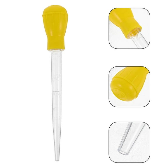 WHAMVOX Yellow Meat Injector and Marinade Tool for Home Use Convenient and Multifunctional Cooking 2pcs