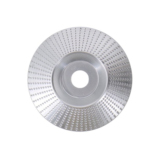 Scienceny Rueda de molienda de carpintería de alta con orificio de 16MM, disco giratorio, herramienta de tallado de madera, herramientas Herramientas eléctricas Plata Inclinado 100MM