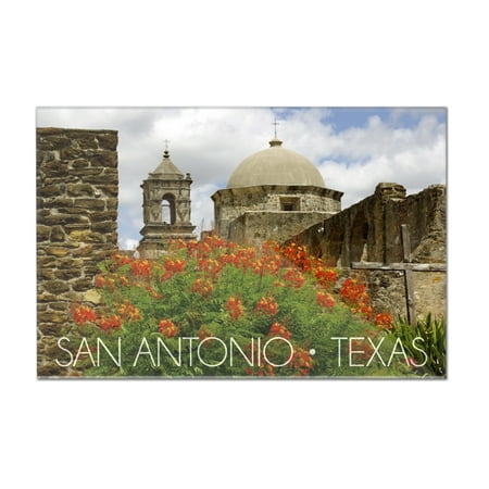 San Antonio, Texas - Mission San Jose - Lantern Press Photography (12x8 Acrylic Wall Art Gallery
