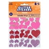 Foam Glitter Heart Stickers