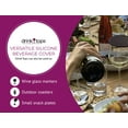 thumbnail image 6 of Drink Tops MOD Tap and Seal Outdoor Drink Covers - Gently Suction to Glasses - Keep Bugs Out  - 4 Pack, Black and Grey, 6 of 7