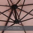 thumbnail image 4 of Grand Patio Outdoor Market Cantilever Steerable Large Umbrella, 10ft, Beige, 4 of 6