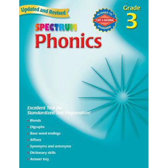Pre-Owned Phonics, Grade 3 (Spectrum) (Paperback) 0769682936 9780769682938