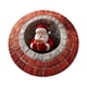 thumbnail image 1 of Felpudo navideño, alfombra navideña, decoración navideña, Papá Noel decorativo, redondo, 3D, visual, no S, 1 of 9