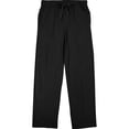 thumbnail image 6 of Men's Cotton-Blend Pajama Pants - Soft Brushed Flannel Feel Sleep & Lounge Pants with Pockets & Elastic Waistband - Solid Black - 2-Pack-Medium, 6 of 7