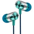 thumbnail image 2 of Worallymy Auricular con cable Estéreo bajo Auricular con cable Auricular interno para teléfono móvil de 3,5 mm con micrófono incorporado azul Worallymy JD735809637, 2 of 7