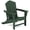 Green, variant on KINGYES HDPE Adirondack Chair, All-Weather Outdoor Fire Pit Chairs for Patio Deck Lawn, Orange