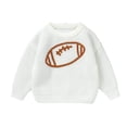 thumbnail image 5 of Rhuody Boys Sweaters Long Sleeve Cartoon Embroidered Top Round Neck Sweaters Elegant Wear 9-12 Months White, 5 of 8