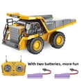 thumbnail image 2 of Remote Control Excavator 2 Batteries Toy Metal Shovel ,11 Channel RC Construction Bulldozer Vehicles Digger Toys Gift With Light And Sound for 5~10 Years Old Kids Boys，Yellow, 2 of 6