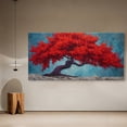 thumbnail image 7 of Canvas Wall Art for Living Room - Large Red Tree of Life Canvas Prints, Modern Abstract Nature Painting Wall Decor for Bedroom Bathroom and Office, 7 of 7